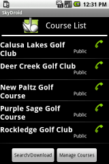 Course List Screen